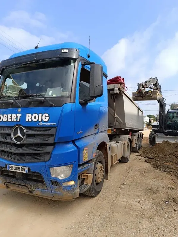 Transport benne TP à Castelsarrasin